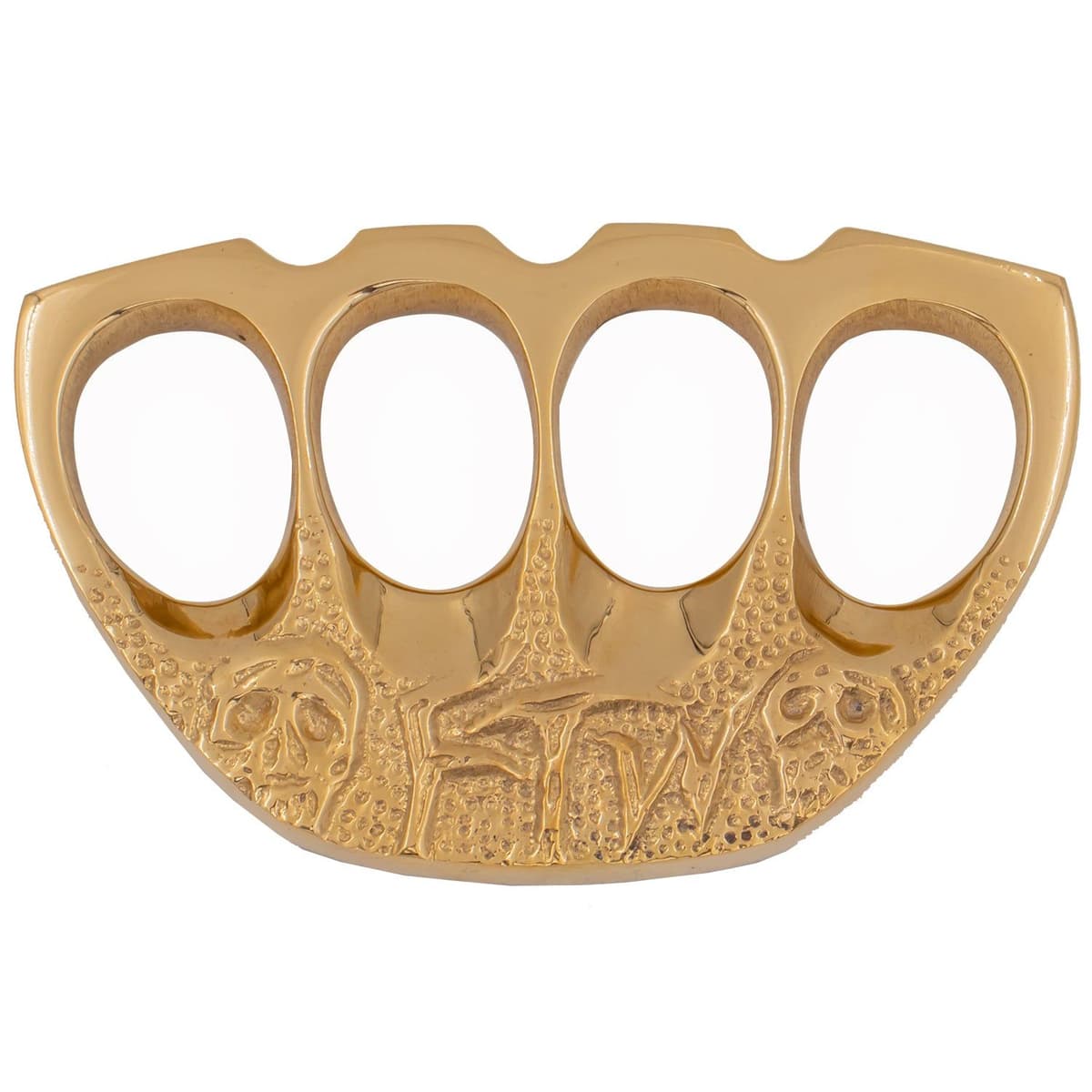 Ammo-Grade Brass Knuckle - FTW Skull — image 1 of 1